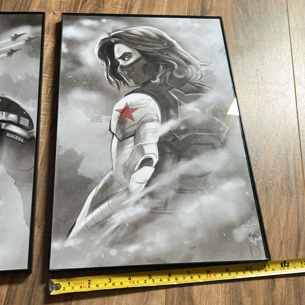 2 Art Prints😍 Winter Solider and Captain America! - Picture 8 of 8